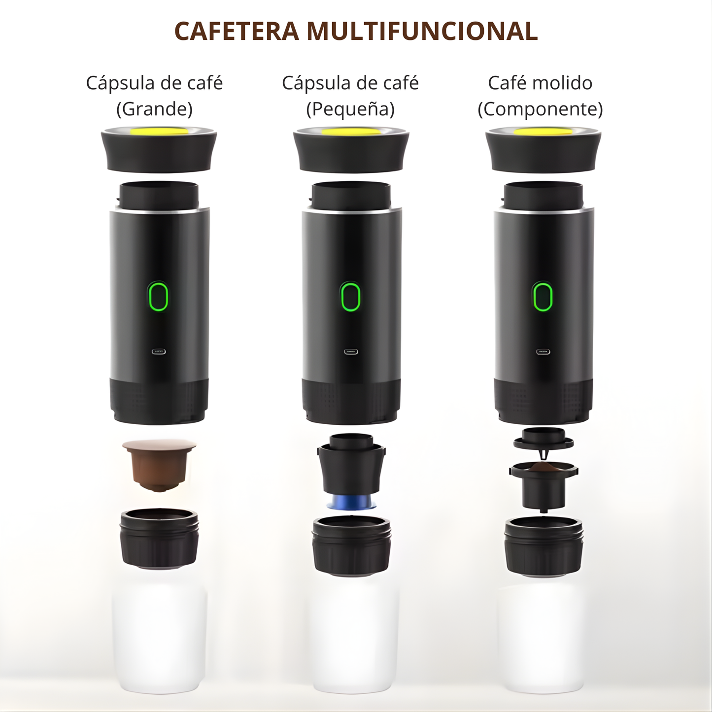 Cafetera portátil 3 en 1